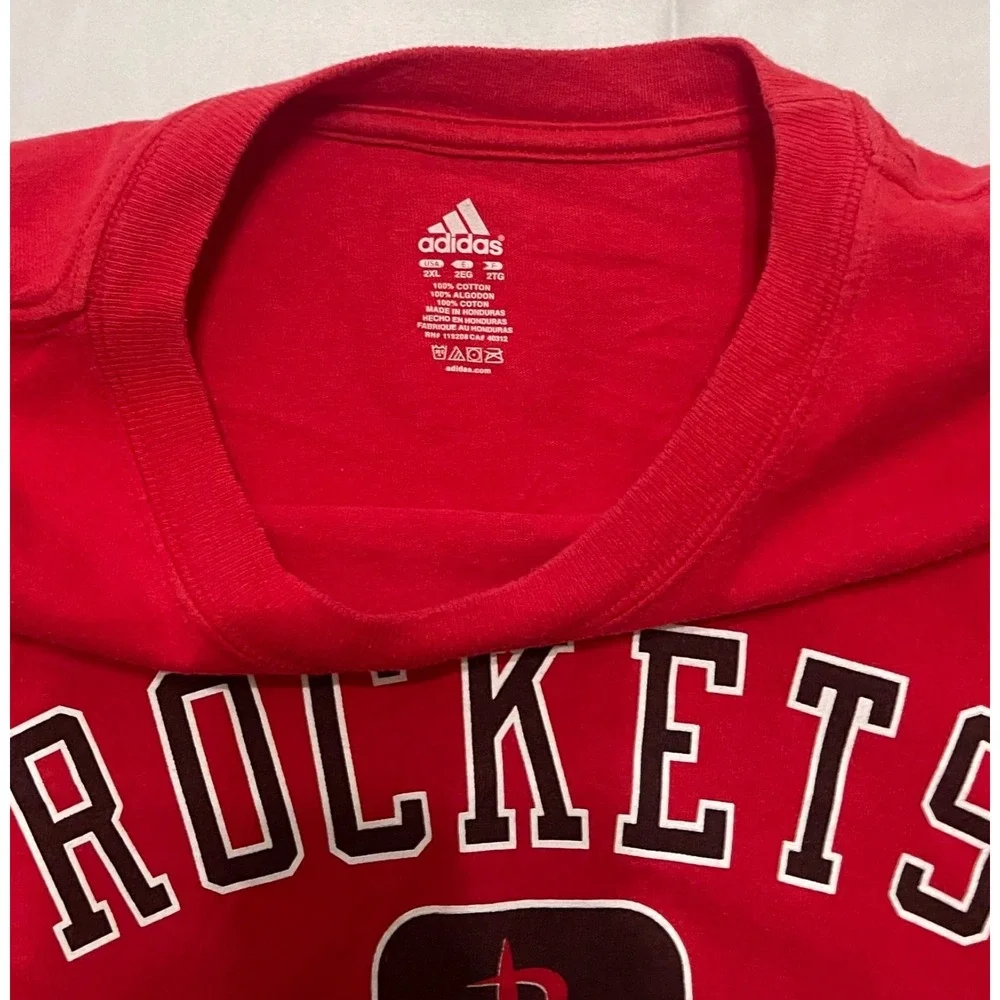 Mens Adidas Houston Rockets Basketball Long Sleeve‎ TShirt Size 2XL
